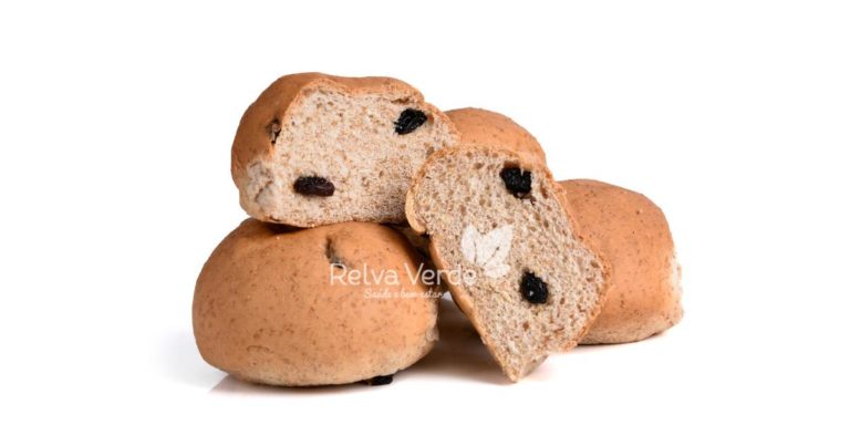 Pão Integral com Uva Passa Relva Verde